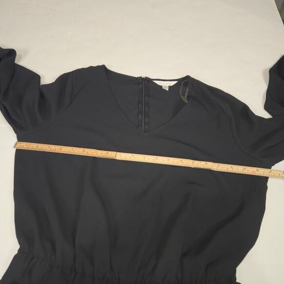 Decree Women XL Romper Shorts Black Pockets Flowy Casual Goth Witchy Whimsigoth - Picture 14 of 16